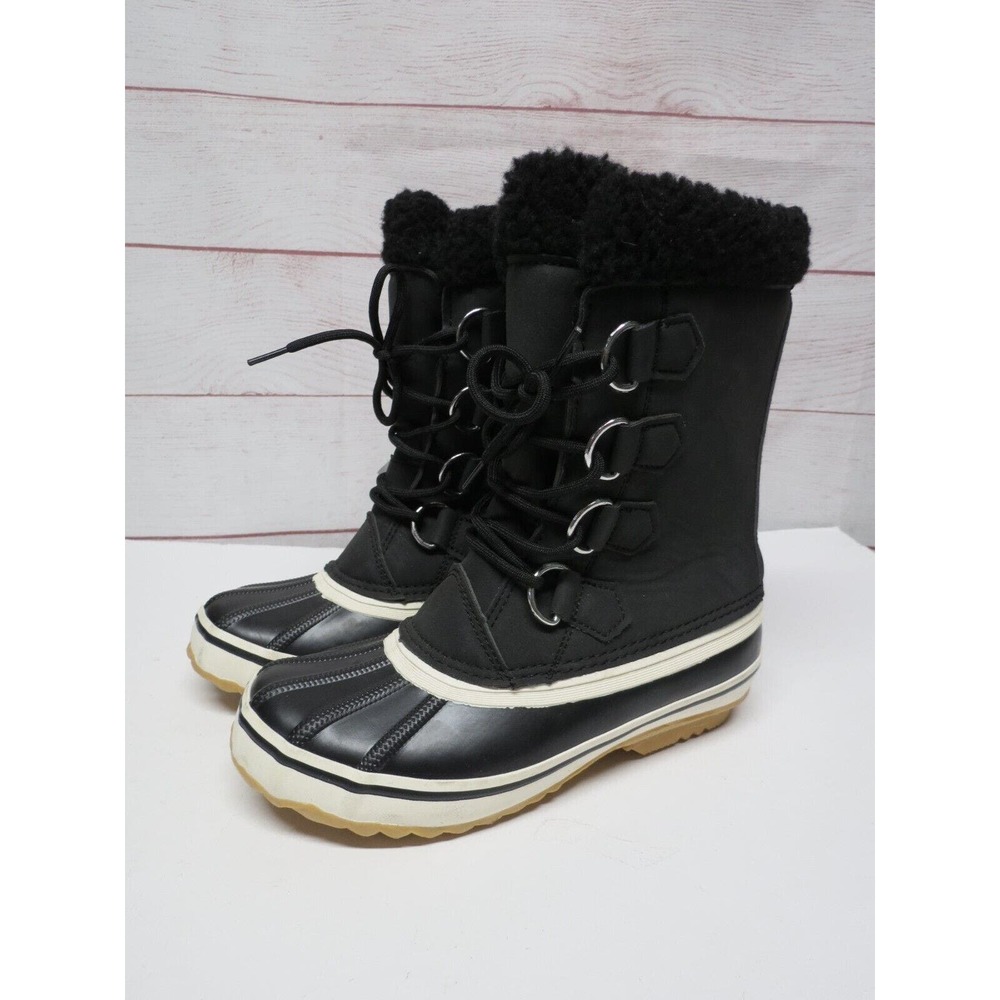 Womens Portland "Emmett" Boot Black Fleece Cuff Size 6 M 3M Thinsulate w/ Tag